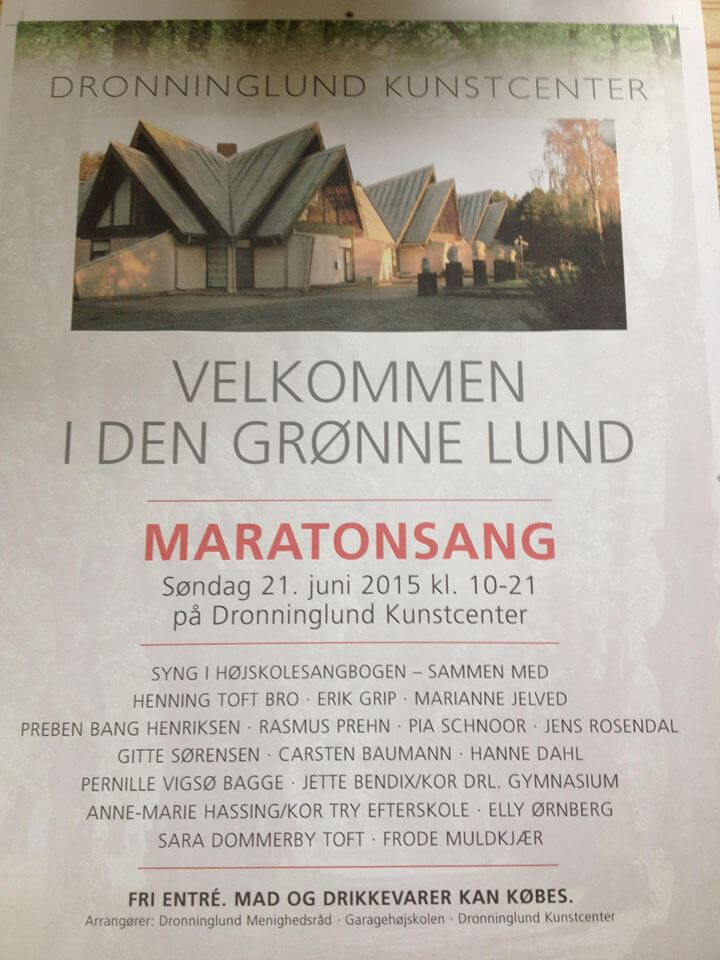 Maraton Sang i Dronninglund Kunstcenter. 